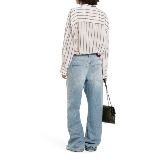 Gucci Women Cotton Denim Trousers - Picture 3 of 5